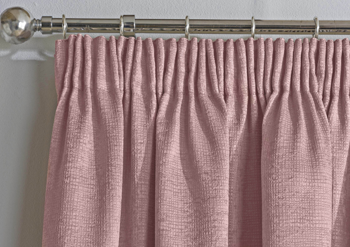 Matrix Pencil Pleat, Blush - Ready Made Curtains - Image 9